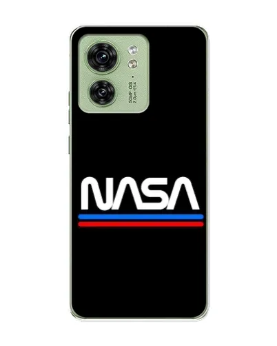 Чехол для Motorola Edge 40 с картинкой «NASA — классика Red Blue»