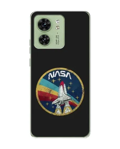 Чехол для Motorola Edge 40 с картинкой «NASA — эмблема миссии»