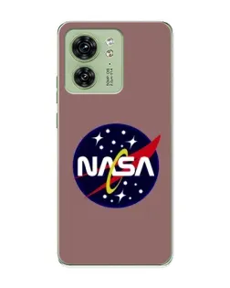 Чехол для Motorola Edge 40 с картинкой «NASA — ретро космос»