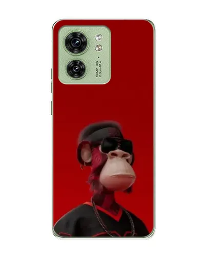 Чехол для Motorola Edge 40 с картинкой «Bored Ape в красном» Чехол для Motorola Edge 40 с картинкой «Bored Ape в красном»