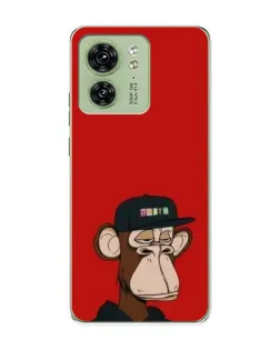 Чехол для Motorola Edge 40 с картинкой «Bored Ape — красный фон» Чехол для Motorola Edge 40 с картинкой «Bored Ape — красный фон»