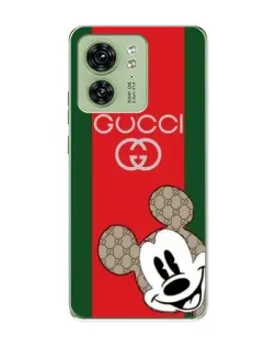 Чехол для Motorola Edge 40 с картинкой «Gucci — полосы и Микки» Чехол для Motorola Edge 40 с картинкой «Gucci — полосы и Микки»