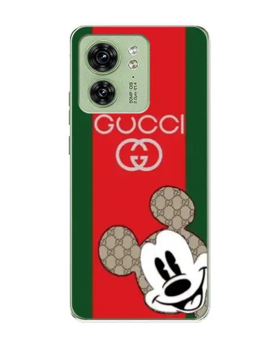 Чехол для Motorola Edge 40 с картинкой «Gucci — полосы и Микки» Чехол для Motorola Edge 40 с картинкой «Gucci — полосы и Микки»