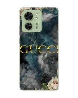 Чехол для Motorola Edge 40 с картинкой «Абстрактные цветы Gucci» Чехол для Motorola Edge 40 с картинкой «Абстрактные цветы Gucci»