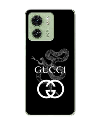Чехол для Motorola Edge 40 с картинкой «Gucci — серебряная змея» Чехол для Motorola Edge 40 с картинкой «Gucci — серебряная змея»