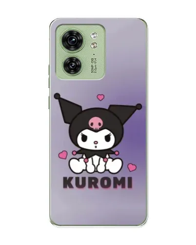 Чехол для Motorola Edge 40 с картинкой «Kuromi — фиолетовый арт»