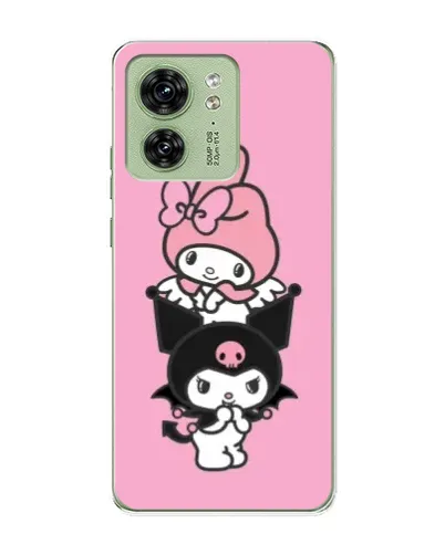 Чехол для Motorola Edge 40 с картинкой «My Melody и Kuromi»