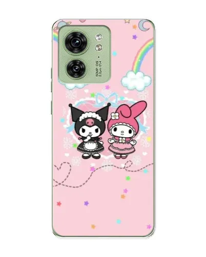 Чехол для Motorola Edge 40 с картинкой «My Melody и Kuromi»