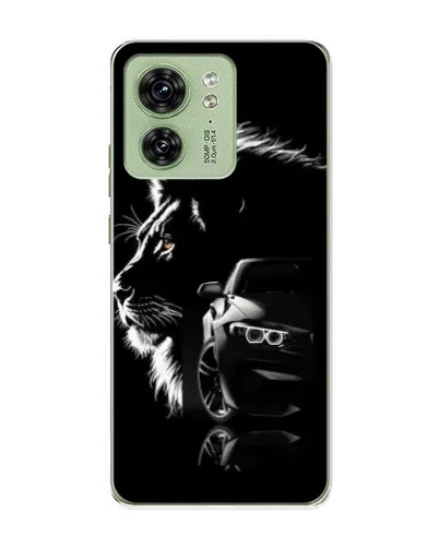 Чехол для Motorola Edge 40 с картинкой «BMW и лев» Чехол для Motorola Edge 40 с картинкой «BMW и лев»