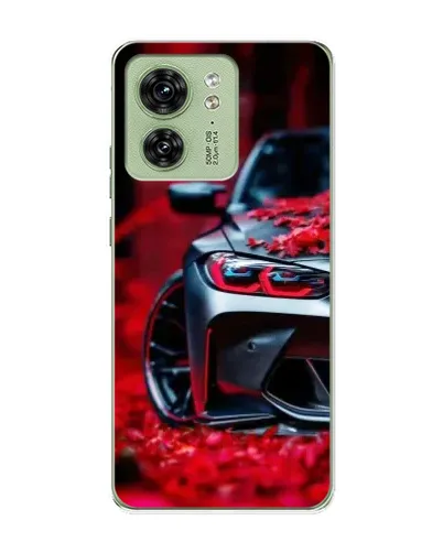 Чехол для Motorola Edge 40 с картинкой «Спортивная BMW и цветы» Чехол для Motorola Edge 40 с картинкой «Спортивная BMW и цветы»