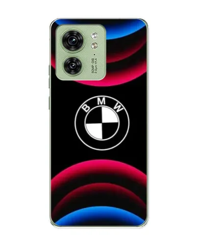 Чехол для Motorola Edge 40 с картинкой «Логотип BMW и неоновые дуги» Чехол для Motorola Edge 40 с картинкой «Логотип BMW и неоновые дуги»
