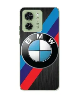 Чехол для Motorola Edge 40 с картинкой «BMW M-stripes стиль»