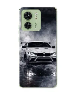 Чехол для Motorola Edge 40 с картинкой «BMW сквозь туман»