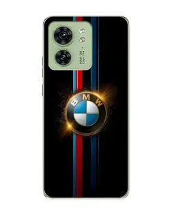 Чехол для Motorola Edge 40 с картинкой «BMW M-Power неон»