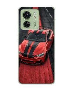 Чехол для Motorola Edge 40 с картинкой «BMW на красной дорожке»