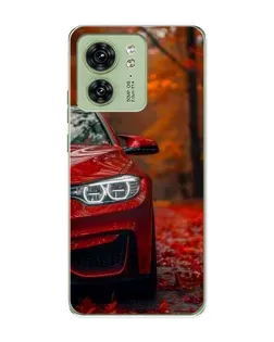 Чехол для Motorola Edge 40 с картинкой «Осенняя BMW M4»