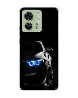 Чехол для Motorola Edge 40 с картинкой «BMW — ночной взгляд»
