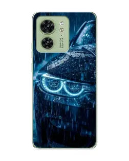 Чехол для Motorola Edge 40 с картинкой «BMW под дождем»