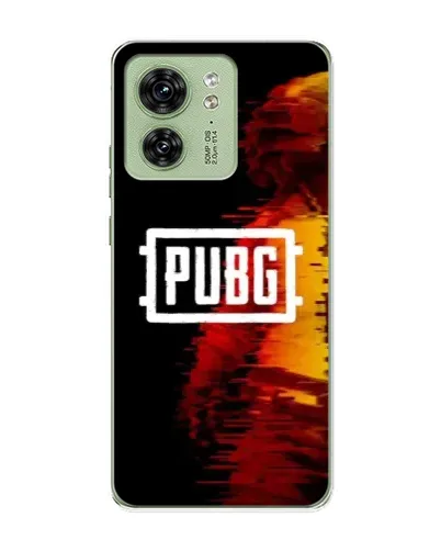 Чехол для Motorola Edge 40 с картинкой «Яркий логотип PUBG»