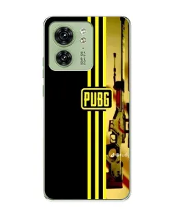 Чехол для Motorola Edge 40 с картинкой «PUBG — камуфляжный шлем»