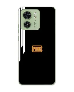 Чехол для Motorola Edge 40 с картинкой «PUBG — вертикальные линии»