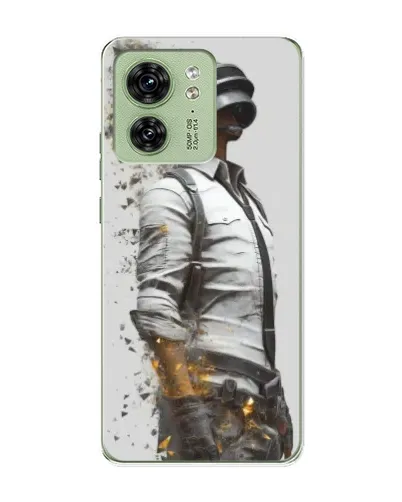Чехол для Motorola Edge 40 с картинкой «PUBG — боец в пыли»