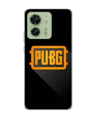 Чехол для Motorola Edge 40 с картинкой «PUBG — рамка лого»