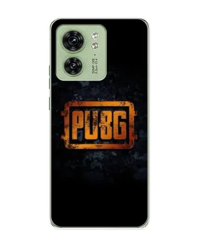 Чехол для Motorola Edge 40 с картинкой «PUBG — золотой логотип»