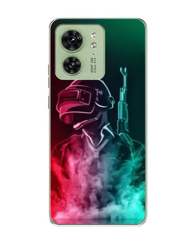 Чехол для Motorola Edge 40 с картинкой «PUBG — огненный воин»