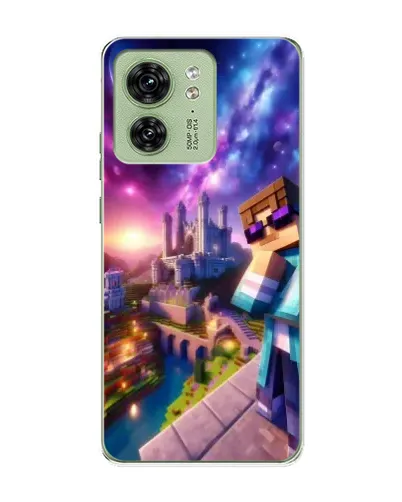 Чехол для Motorola Edge 40 с картинкой «Стив и космос» Чехол для Motorola Edge 40 с картинкой «Стив и космос»