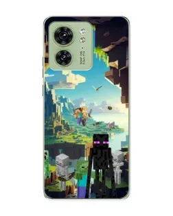 Чохол для Motorola Edge 40 з картинкою «Ендермен у лісі»