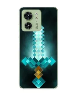 Чохол для Motorola Edge 40 з картинкою «Алмазний меч неон»