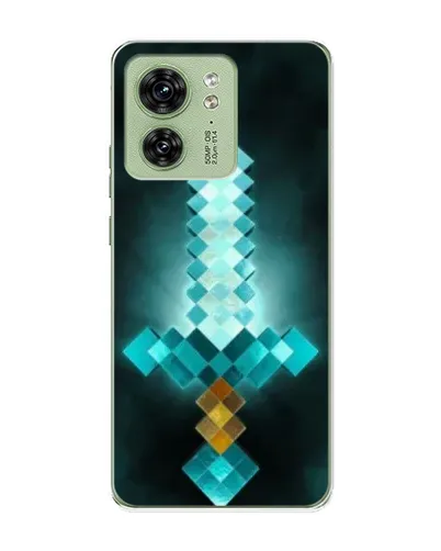 Чехол для Motorola Edge 40 с картинкой «Алмазный меч неон» Чехол для Motorola Edge 40 с картинкой «Алмазный меч неон»