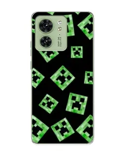 Чохол для Motorola Edge 40 з картинкою «Паттерн з кріперами»