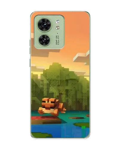 Чехол для Motorola Edge 40 с картинкой «Майнкрафт закат солнца» Чехол для Motorola Edge 40 с картинкой «Майнкрафт закат солнца»