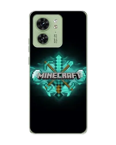 Чехол для Motorola Edge 40 с картинкой «Minecraft Diamond лого» Чехол для Motorola Edge 40 с картинкой «Minecraft Diamond лого»