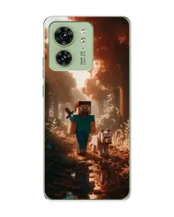 Чохол для Motorola Edge 40 з картинкою «Стів у лісі»