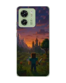 Чохол для Motorola Edge 40 з картинкою «Стів біля вежі»