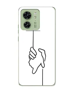 Чохол для Motorola Edge 40 з картинкою «Рука тримає»