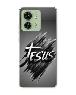 Чохол для Motorola Edge 40 з картинкою «Напис Jesus Graffiti»