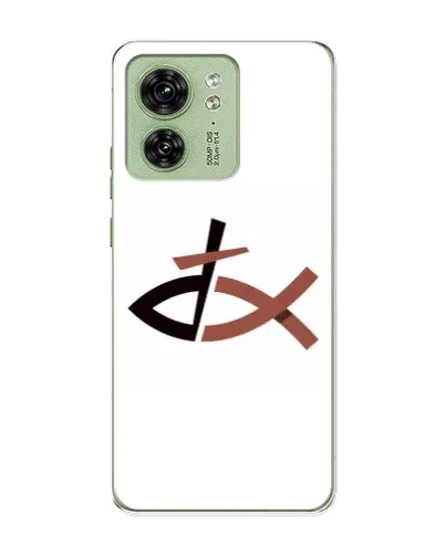 Чохол для Motorola Edge 40 з картинкою «Риба та хрест»