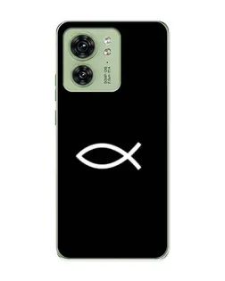 Чехол для Motorola Edge 40 с картинкой «Символ рыбы Jesus» Чехол для Motorola Edge 40 с картинкой «Символ рыбы Jesus»