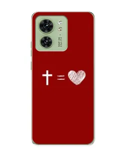 Чехол для Motorola Edge 40 с картинкой «Уравнение любви» Чехол для Motorola Edge 40 с картинкой «Уравнение любви»