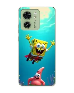Чехол для Motorola Edge 40 с картинкой «Спанч Боб под водой» Чехол для Motorola Edge 40 с картинкой «Спанч Боб под водой»