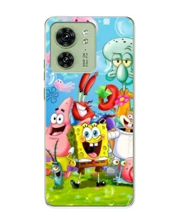 Чехол для Motorola Edge 40 с картинкой «Губка Боб и друзья» Чехол для Motorola Edge 40 с картинкой «Губка Боб и друзья»