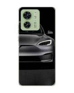 Чехол для Motorola Edge 40 с картинкой «Tesla Model S Look»
