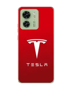 Чехол для Motorola Edge 40 с картинкой «Tesla Red Classic»