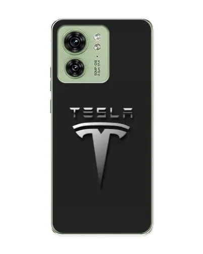 Чехол для Motorola Edge 40 с картинкой «Стальной логотип Tesla» Чехол для Motorola Edge 40 с картинкой «Стальной логотип Tesla»