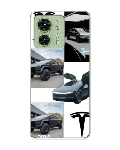 Чехол для Motorola Edge 40 с картинкой «Коллаж Cybertruck Tesla» Чехол для Motorola Edge 40 с картинкой «Коллаж Cybertruck Tesla»