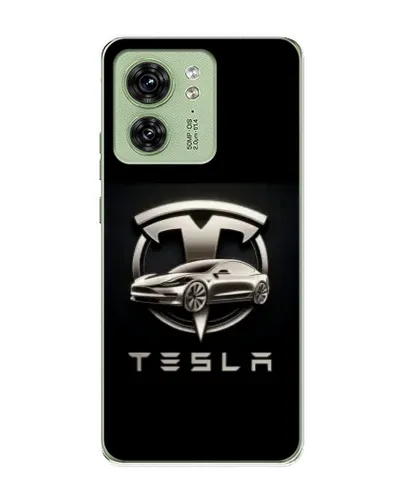 Чехол для Motorola Edge 40 с картинкой «Tesla — серебристое авто» Чехол для Motorola Edge 40 с картинкой «Tesla — серебристое авто»